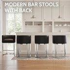 XLSLHOME 35.6" H Faux Leather Bar Stools