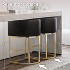 XLSLHOME 35.6" H Faux Leather Bar Stools