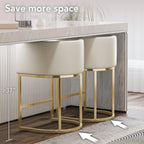 XLSLHOME 35.6" H Faux Leather Bar Stools
