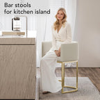 XLSLHOME 35.6" H Faux Leather Bar Stools