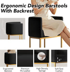 XLSLHOME 33.6" H Faux Leather Bar Stools