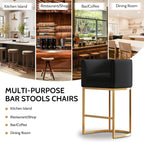 XLSLHOME 33.6" H Faux Leather Bar Stools