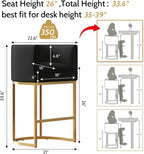 XLSLHOME 33.6" H Faux Leather Bar Stools
