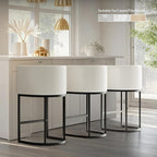 XLSLHOME 33.6" H Faux Leather Bar Stools
