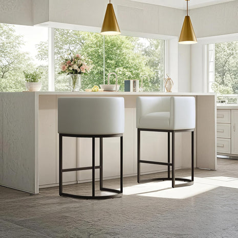 Stoolspace 26" H Faux Leather Bar Stools