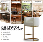 XLSLHOME 33.6" H Faux Leather Bar Stools