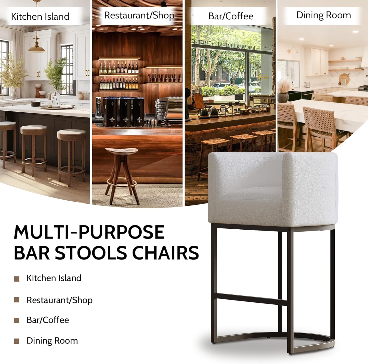 XLSLHOME 33.6"H Line Bar Stools