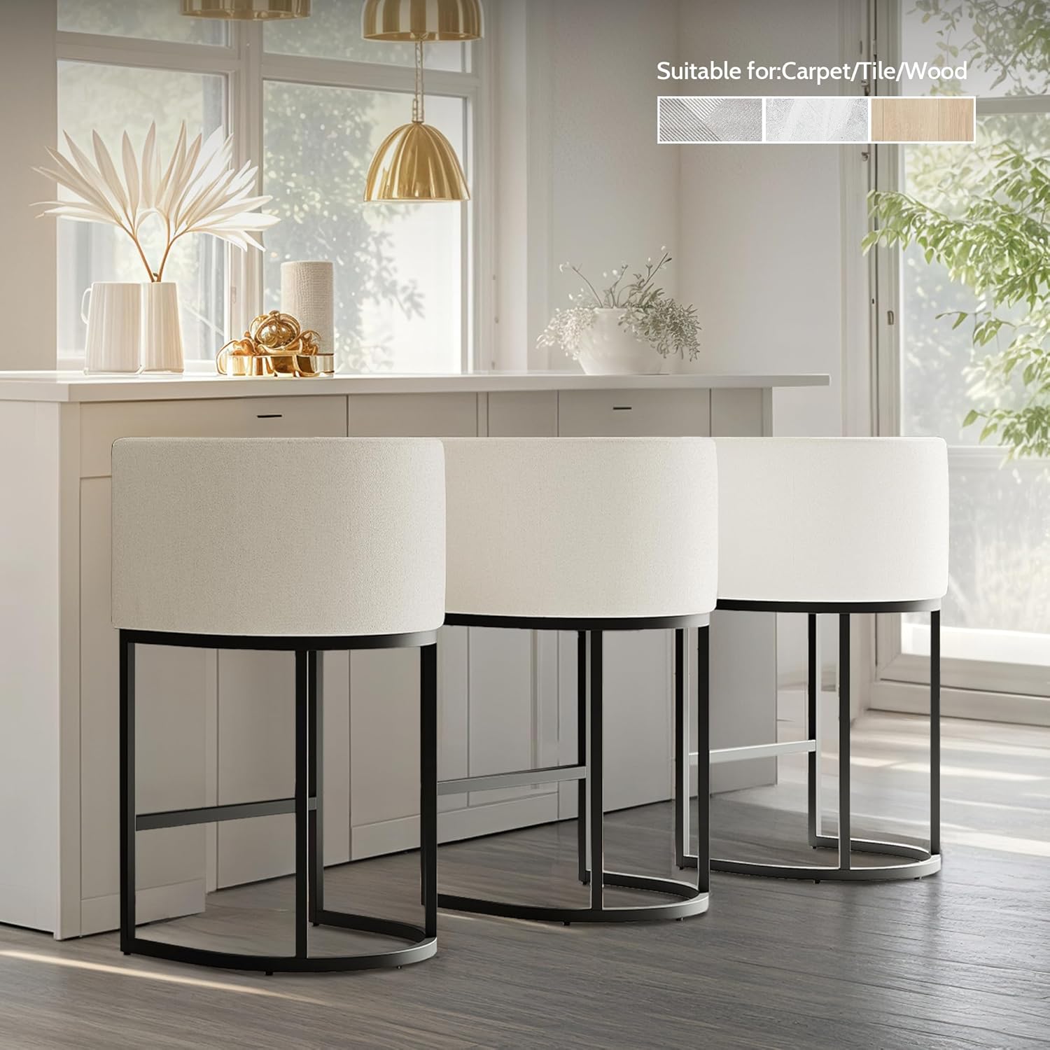 XLSLHOME 33.6"H Line Bar Stools