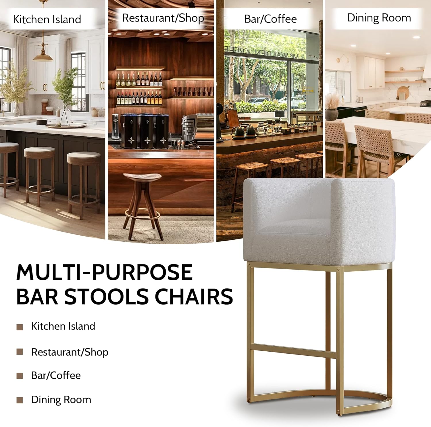 XLSLHOME 33.6"H Line Bar Stools